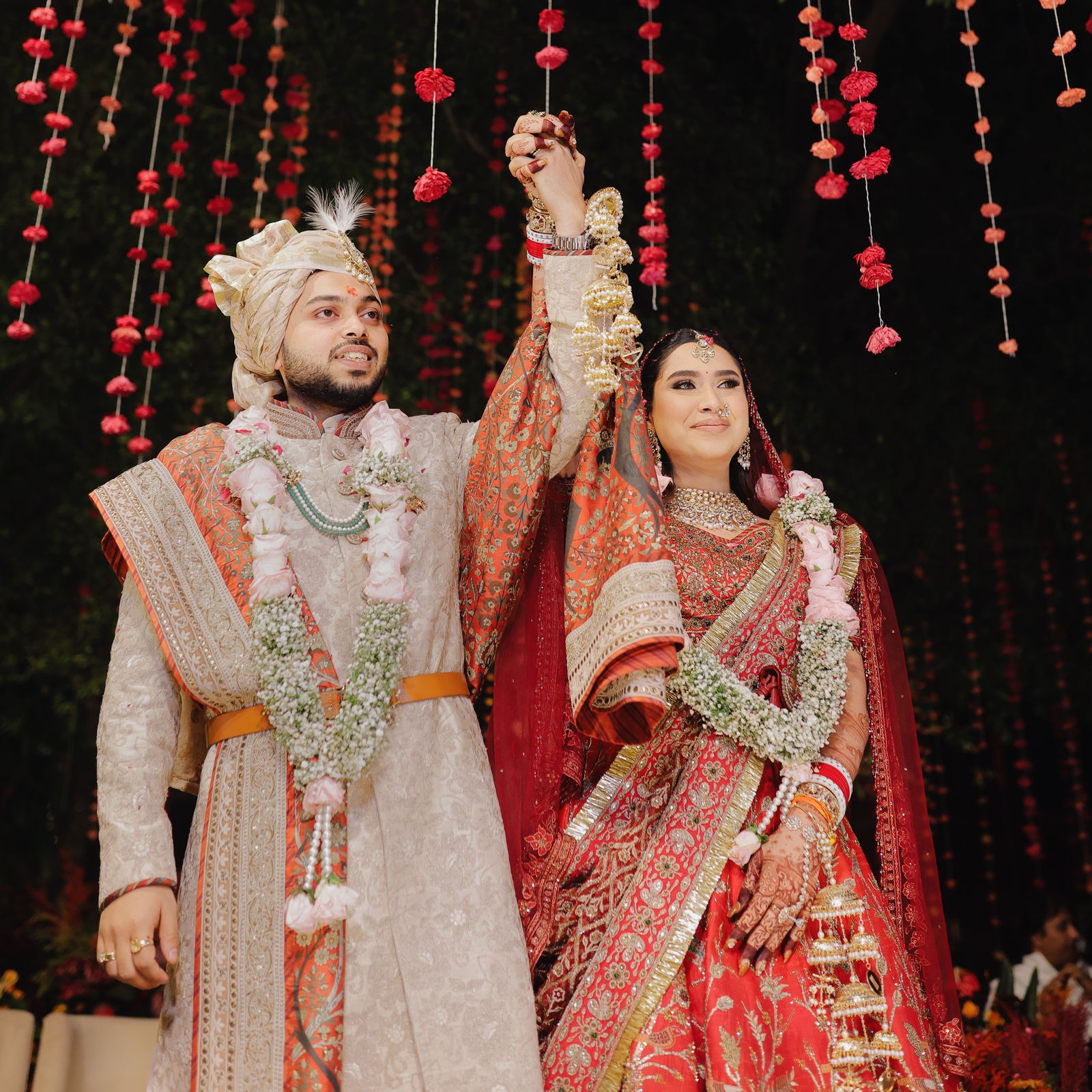 This wedding in New Delhi was a beautiful blend of Punjabi and Kashmiri Pandit traditions