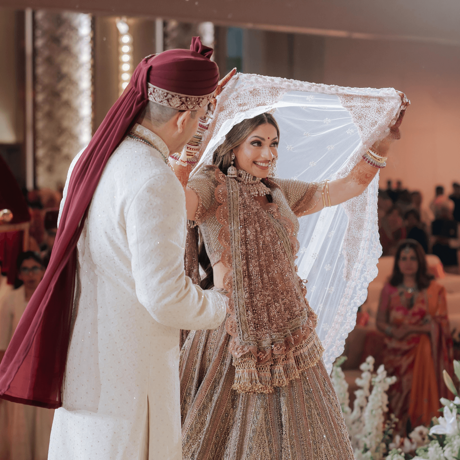 This couple's wedding in Mumbai began at the bride's home in South Goa